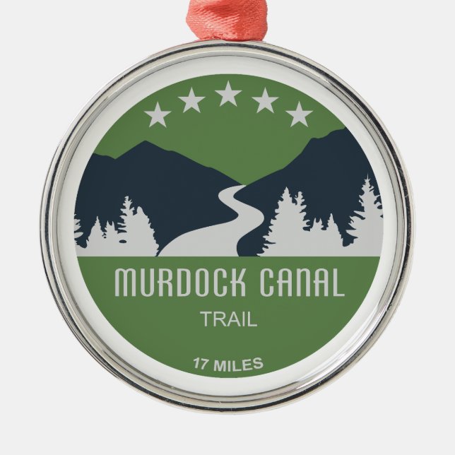 Murdock Canal Trail Utah Metal Tree Decoration (Front)