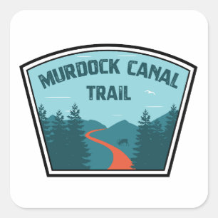 Murdock Canal Trail Utah Square Sticker