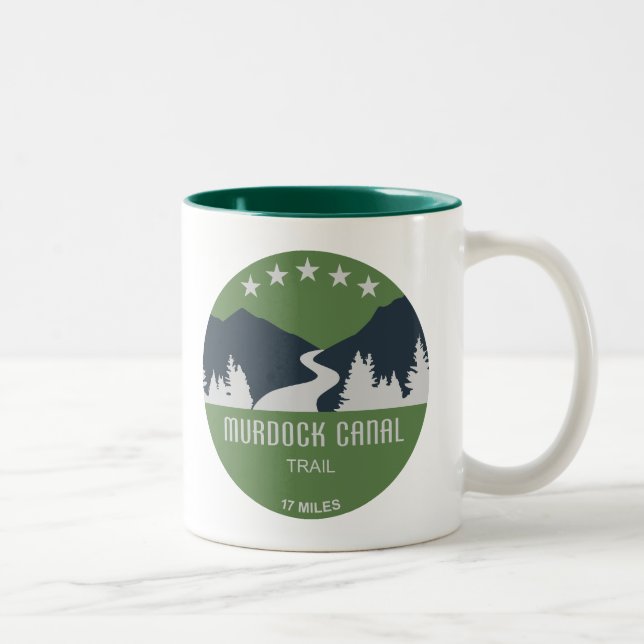Murdock Canal Trail Utah Two-Tone Coffee Mug (Right)