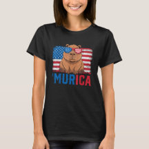 Murica Capybara USA Flag Sunglasses Patriotic