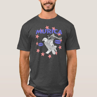 Murica Cowboy and Eagle T-Shirt
