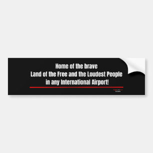 'Murica! Funny Patriotic Bumper Sticker