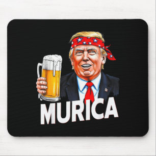Murica Make Christmas Great Again Funny Trump Drin Mouse Mat