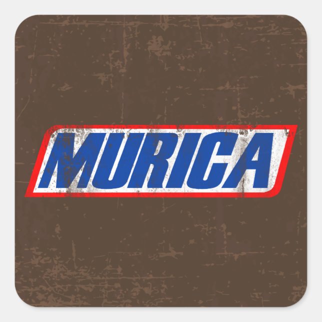 Murica Square Sticker (Front)