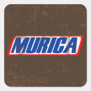 Murica Square Sticker