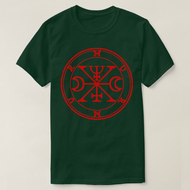 Murmur Ars Goetia Sigil Red T-Shirt (Design Front)