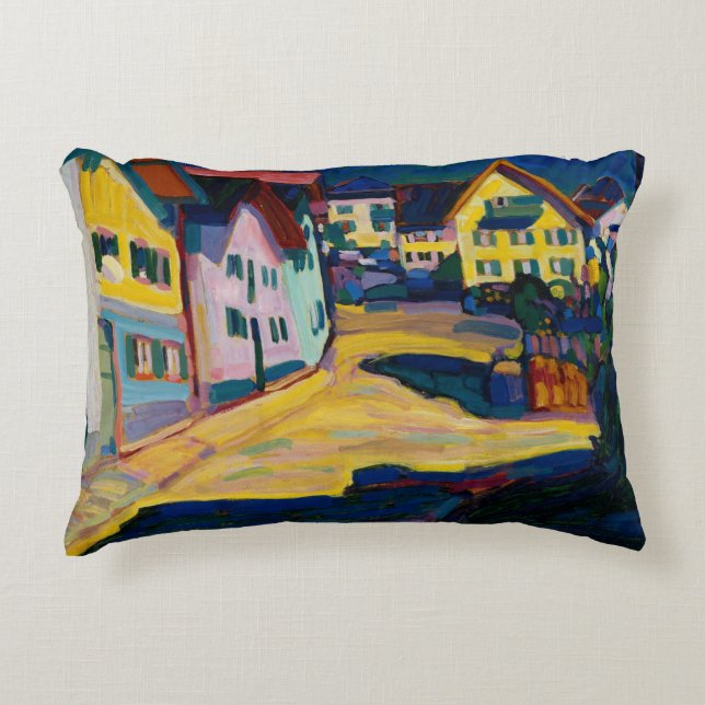Murnau Burggrabenstrasse 1 - Wassily Kandinsky Decorative Cushion (Front)