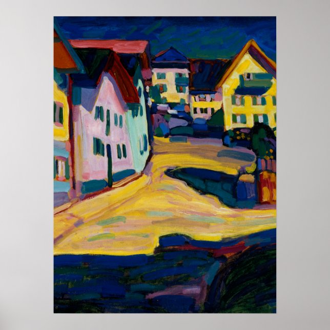 Murnau Burggrabenstrasse 1 - Wassily Kandinsky Poster (Front)