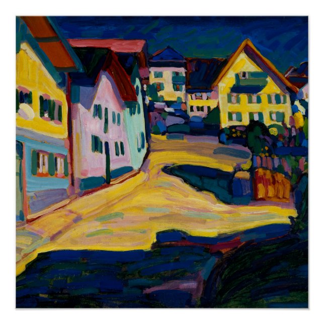 Murnau Burggrabenstrasse 1 - Wassily Kandinsky Poster (Front)