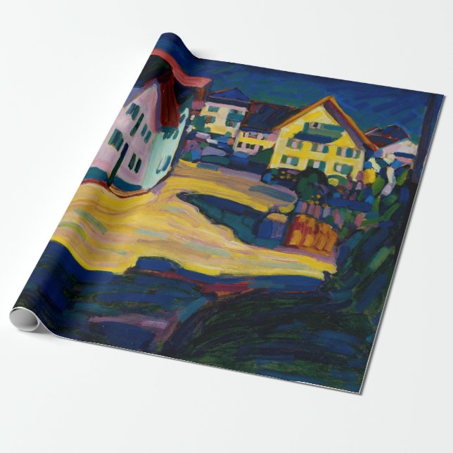 Murnau Burggrabenstrasse 1 - Wassily Kandinsky Wrapping Paper (Unrolled)
