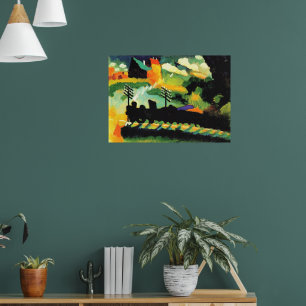 Murnau: View with Railway and Castle, Poster