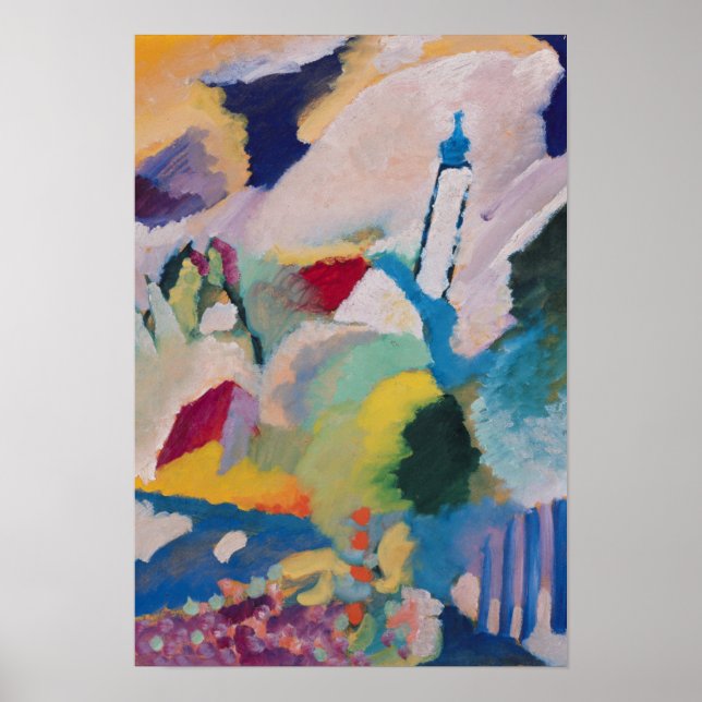 Murnau with Church I, 1910 Poster (Front)