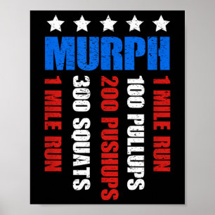 Murph 2021 Memorial Day Workout Patriotic Wod Poster