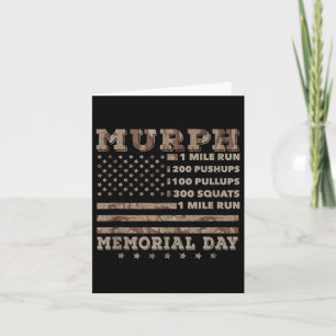 Murph 2021 Workout Challenge American Memorial Card