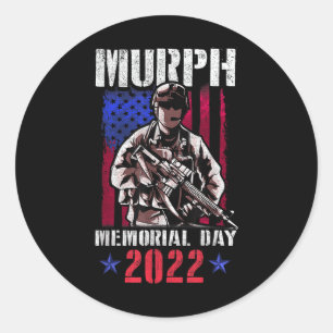 Murph 2022 Workout Challenge American Memorial Classic Round Sticker