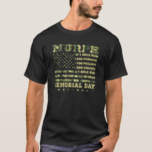 Murph 2023 Workout Challenge American Memorial Day T-Shirt