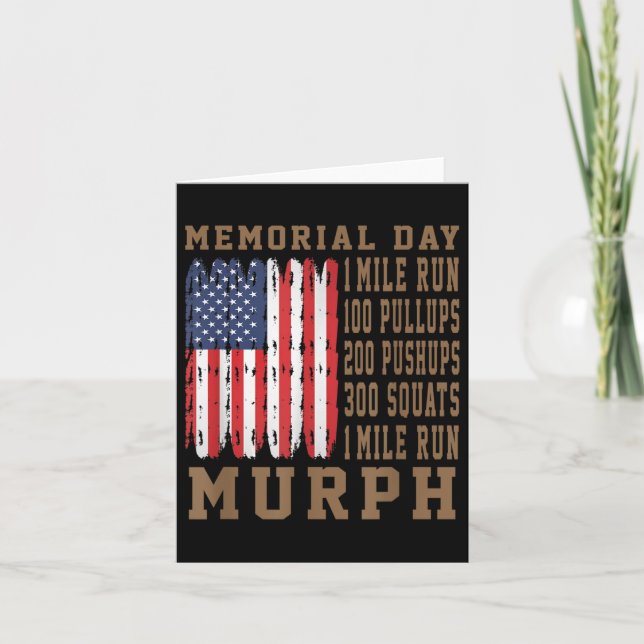 Murph Challenge Memorial Day Workout American Card (Front)