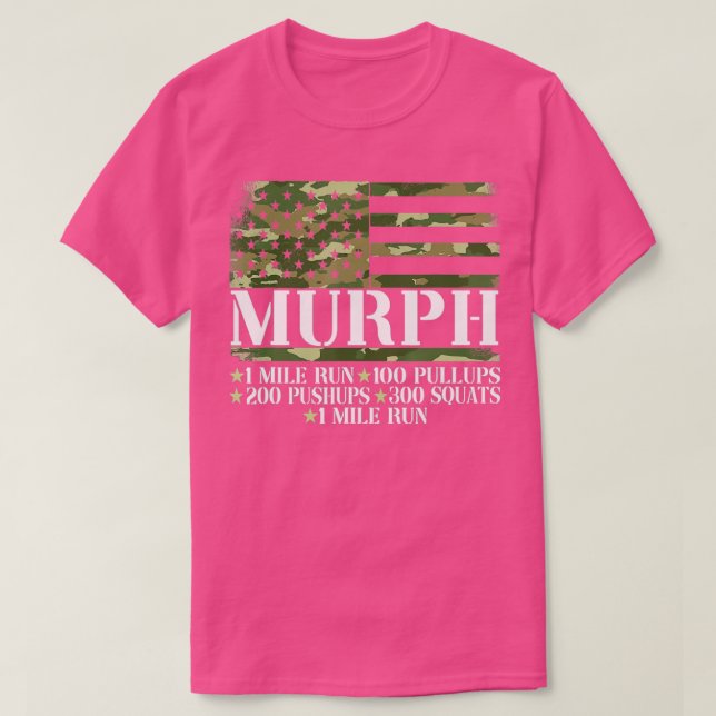 Murph Memorial Day Workout  T-Shirt (Design Front)