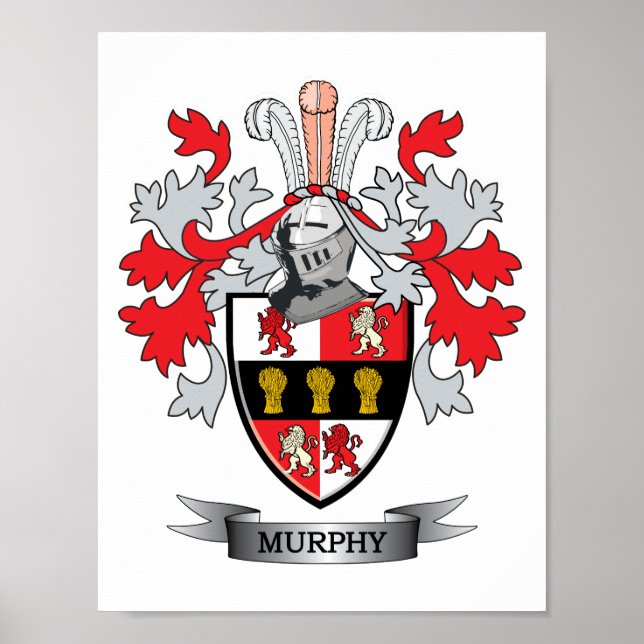 Murphy Coat of Arms Poster (Front)
