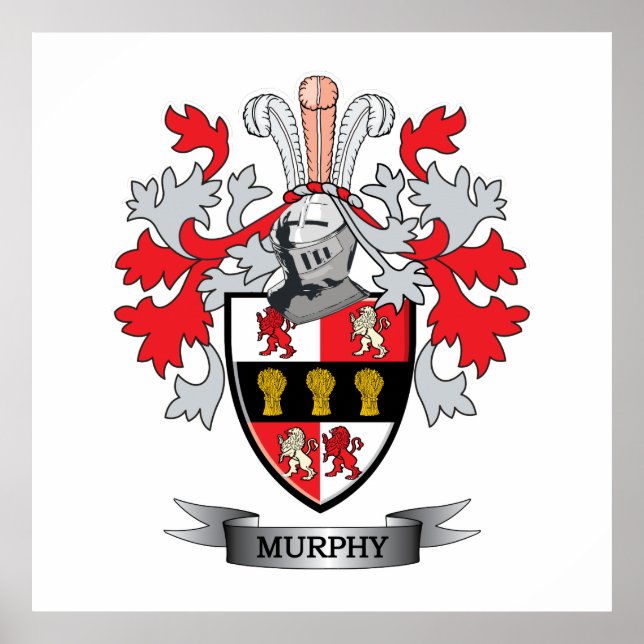 Murphy Coat of Arms Poster (Front)