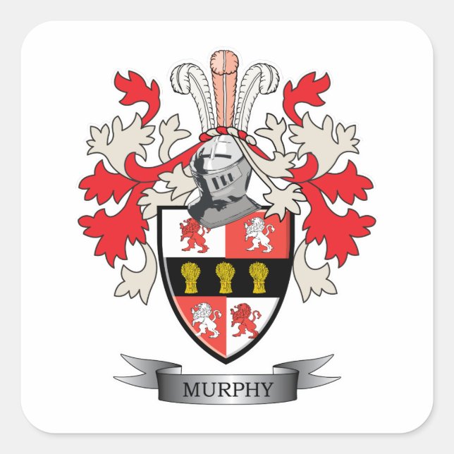 Murphy-Coat-of-Arms Square Sticker (Front)