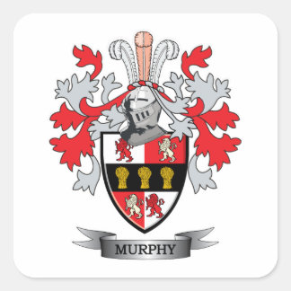 Murphy Coat of Arms Square Sticker