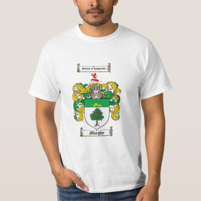 Murphy Family Crest - Murphy Coat of Arms T-Shirt (Front)