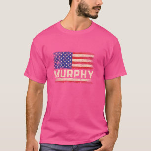 Murphy Last Name Shirt Murphy Name American Flag