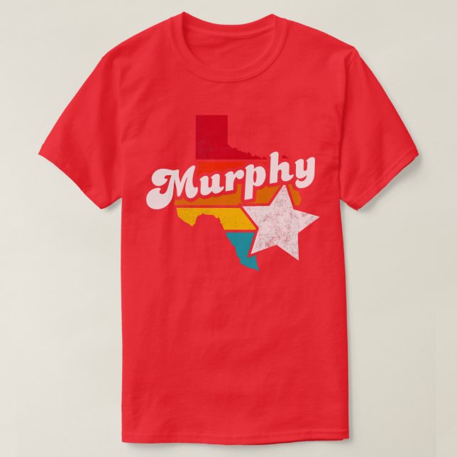 Murphy Texas Vintage Distressed Souvenir T-Shirt (Design Front)