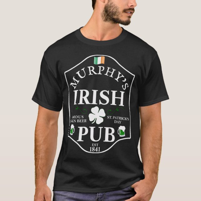 Murphys Irish Pub St Patricks Day T T-Shirt (Front)
