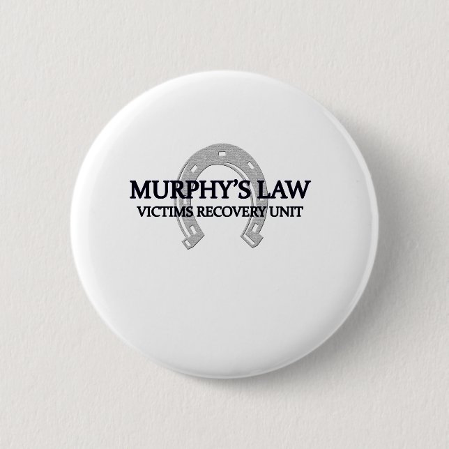 murphys law 6 cm round badge (Front)