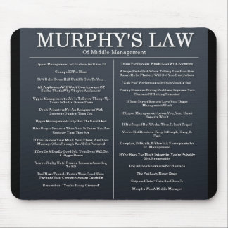 Murphys Laws of Middle Management Mouse Mat