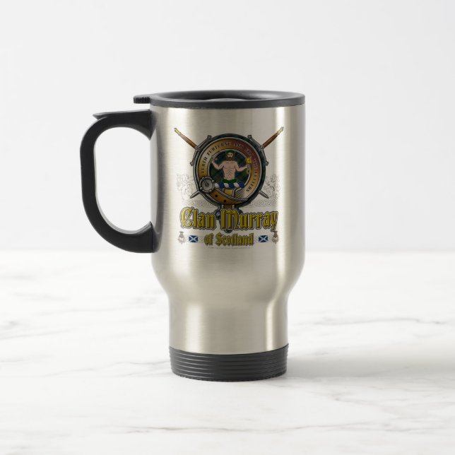 Murray Atholl Clan Badge Travel Mug (Left)