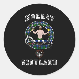 Murray Atholl Tan Clan Badge Athletic Style Classic Round Sticker