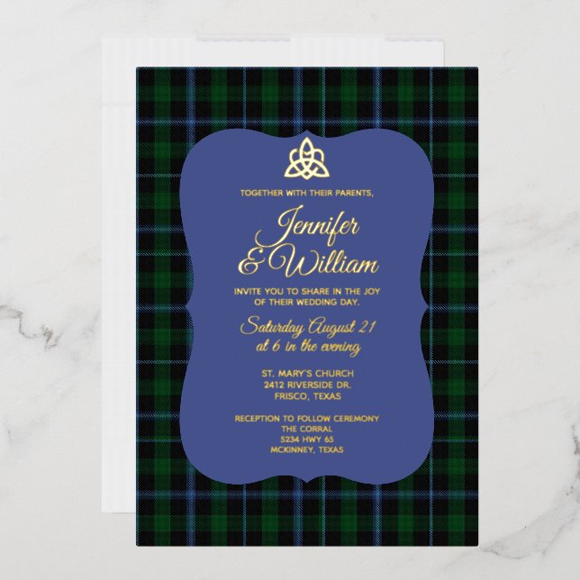 Murray Clan Tartan Plaid Wedding (Envelope)