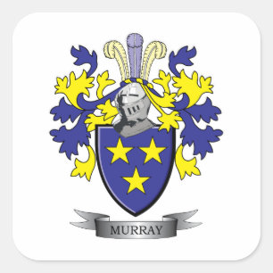 Murray Coat of Arms Square Sticker