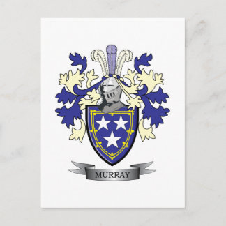 Murray Family Crest Coat of Arms Postcard