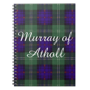 Murray of Atholl clan Plaid Scottish kilt tartan Notebook