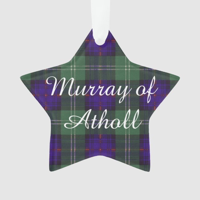 Murray of Atholl clan Plaid Scottish kilt tartan Ornament (Front)