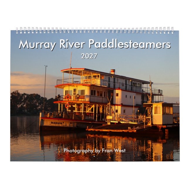 Murray River Paddlesteamers 2027 calendar (Cover)