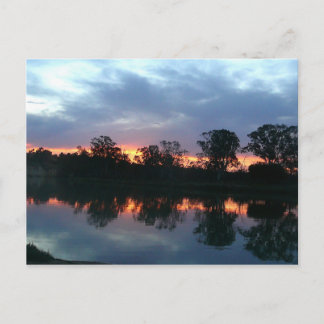 Murray River Sunset Postcard