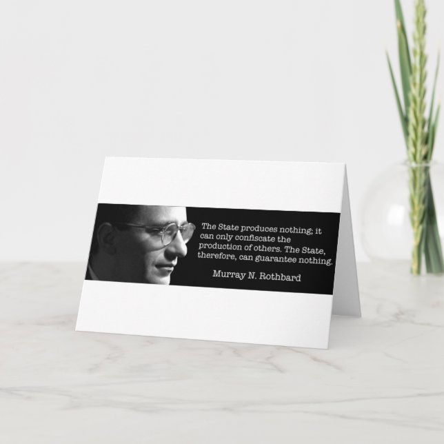 Murray Rothbard Card (Front)