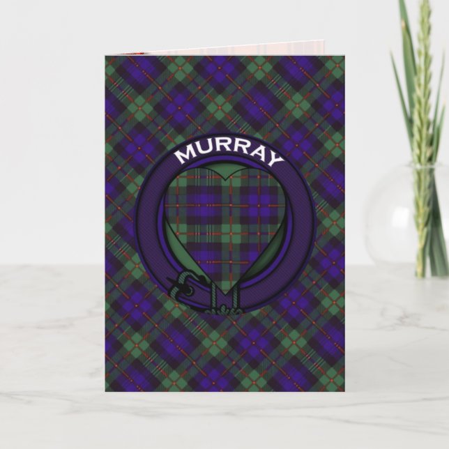 Murray Scottish Tartan Note Card (Front)