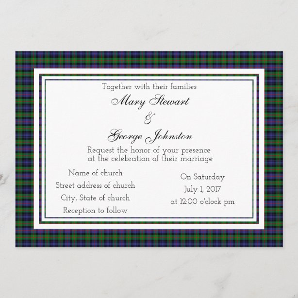 Scottish Wedding Invitations Announcements Zazzle UK   Murray Scottish Wedding Invitation R455b445bbfa940f7aa20e3f05c8032f6 Tcvgh 614 