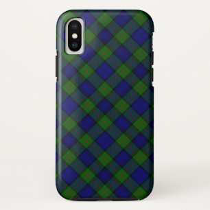 Murray tartan blue green plaid iPhone XS case