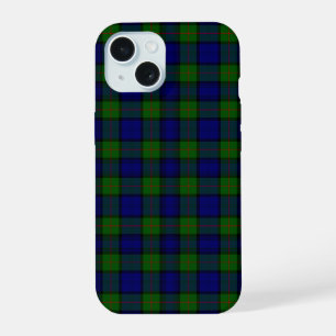 Murray tartan blue green plaid iPhone 15 case