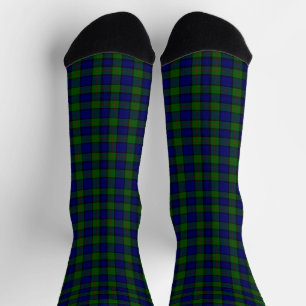 Murray tartan blue green plaid socks