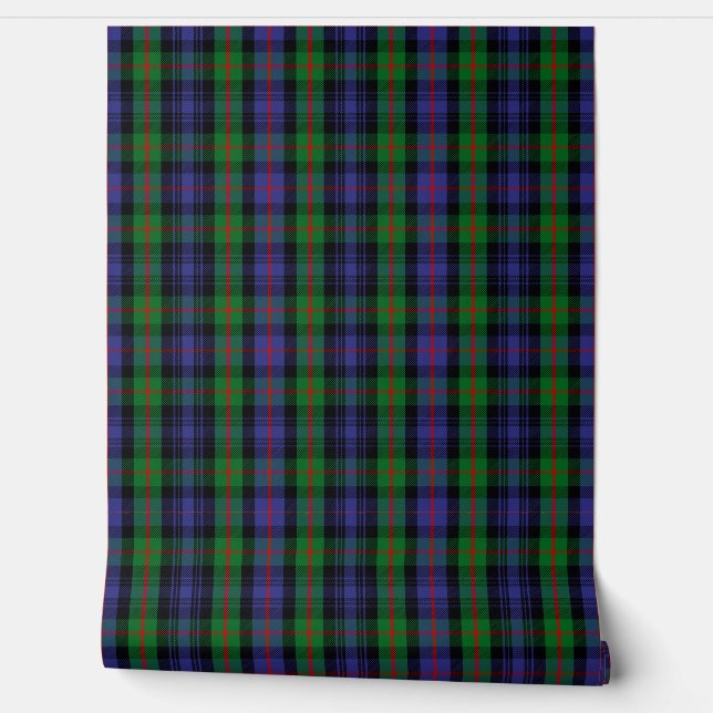 Murray Tartan Plaid Scottish Clan Wallpaper (Unrolling)