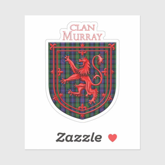 Murray Tartan Scottish Plaid Lion Rampant (Sheet)
