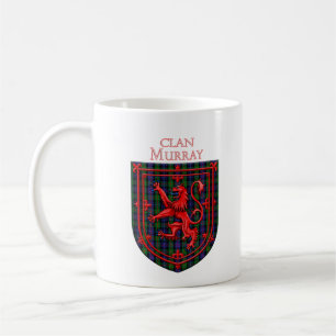 Murray Tartan Scottish Plaid Lion Rampant Coffee Mug